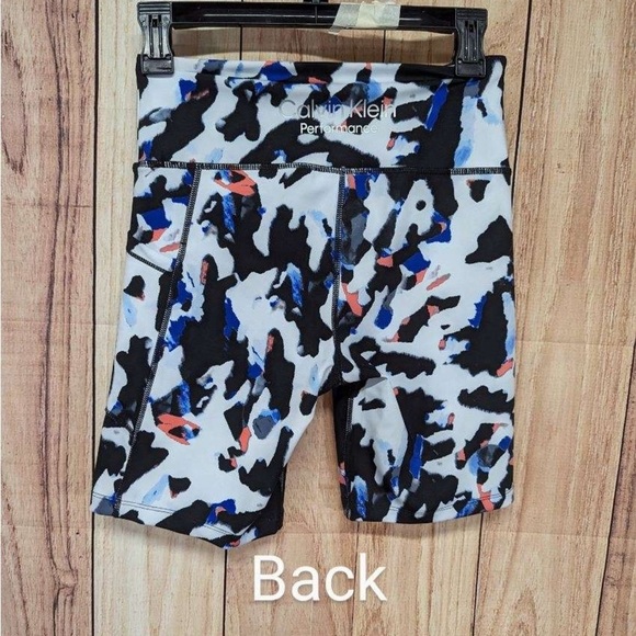 Calvin Klein Performance Women's Active Bike Short multicolor with pockets M - Picture 5 of 9